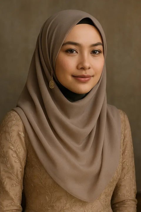 Ilustrasi Hijab Segiempat