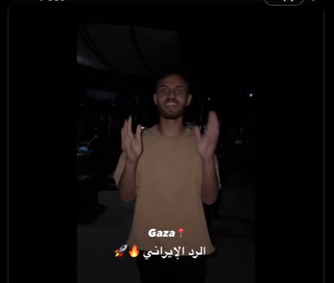 Reaksi Warga Palestina di Gaza Lihat Rudal Iran Serang Israel