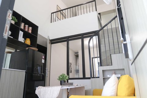 Contoh desain (mock up) rumah subsidi dengan luas 14 m persegi dan 23,4 meter persegi di Jakarta, Minggu (15/06/2025).