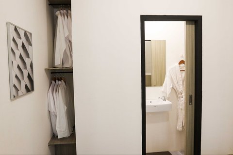 Contoh desain (mock up) rumah subsidi dengan luas 14 m persegi dan 23,4 meter persegi di Jakarta, Minggu (15/06/2025).