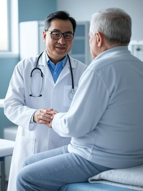 ilustrasi dokter dan pasien