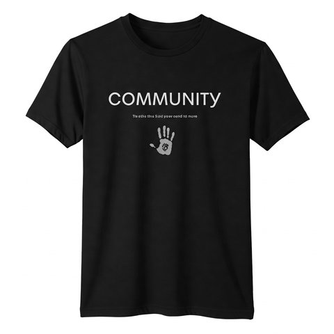 Kaos Monokrom dengan Tipografi Minimalis. Gemini.Ai