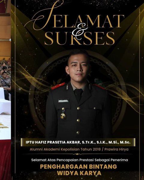 Iptu Hafiz Akbar Dapat Tugas Baru Usai Lulus dari PTIK, Ayahnya Eks Kasau Beri Pesan Penting