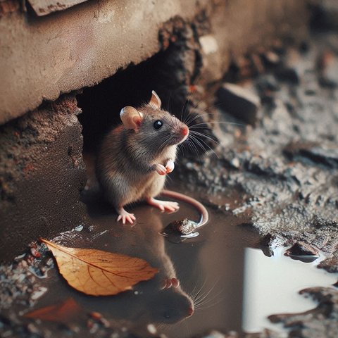 Ilustrasi Tikus di Rumah