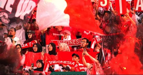 Timnas Indonesia - Ilustrasi Suporter Timnas Indonesia (Bola.com/Adreanus Titus)