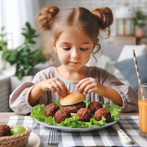 Ilustrasi Anak Makan