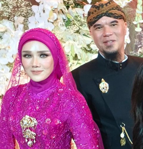 Tanpa Maia Estianty, Potret Mulan Jameela Bersanding dengan Ahmad Dhani di Ngunduh Mantu Al Ghazali