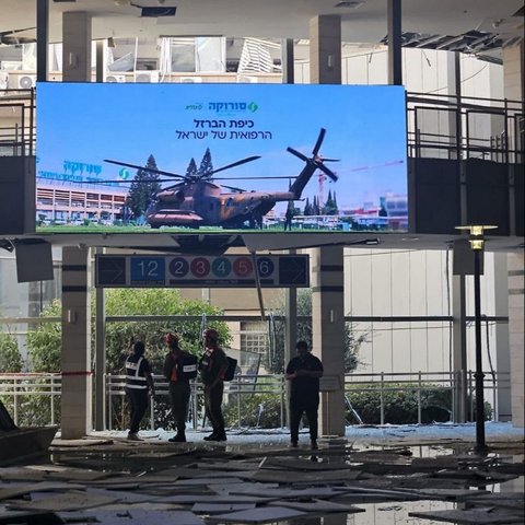 Hancur Lebur, Begini Penampakan RS Rujukan Tentara Zionis Usai Dibom Iran