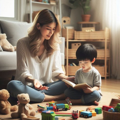 Ilustrasi Orangtua dan Anak