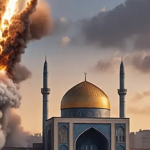 ILustrasi Rudal Sejjil (Created by Meta AI)