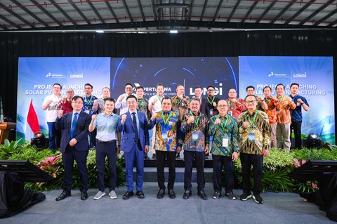 Pertamina NRE dan LONGi Kerja Sama Luncurkan Proyek Manufaktur Modul Panel Surya di Indonesia