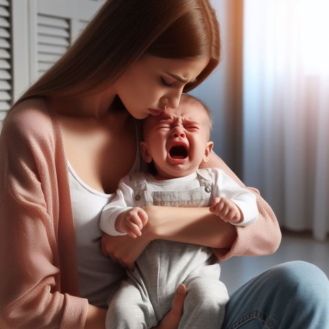 Ilustrasi Bayi Menangis