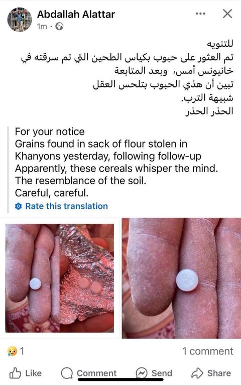 Terungkap! Israel Serang Gaza Pakai Narkoba, Diselipkan Lewat Karung Tepung