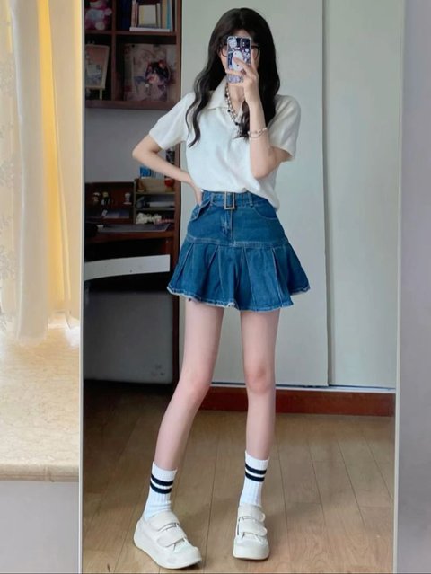 Rok Mini Denim