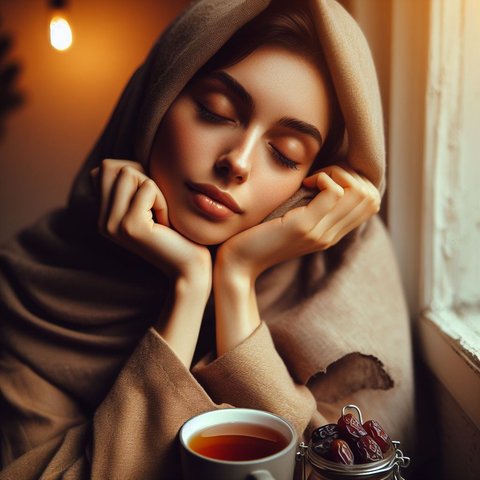 Ilustrasi Lemas dan Mengantuk saat Berpuasa