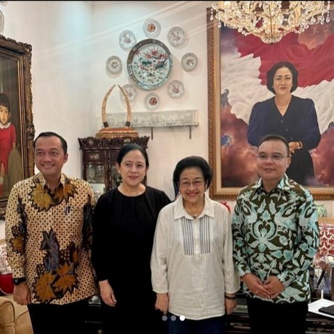 Sufmi Dasco dan Prasetyo Hadi temui Megawati