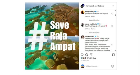 Potret Raja Ampat Rusak Akibat Penambangan Nikel, Deretan Artis Ini Sampai Meluapkan Kekecewaannya