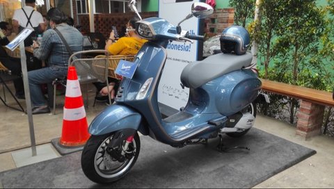 Edisi Terbatas Vespa Sprint 150 i-get ABS untuk Merayakan Ulang Tahun ke-10 (Arief A/Liputan6)
