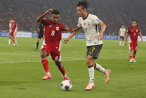 FOTO: Kualifikasi Piala Dunia 2026, Indonesia Kalahkan China 1-0
