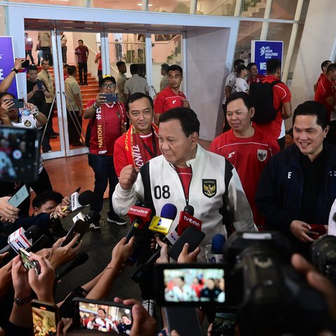 Prabowo Usai Nonton Timnas