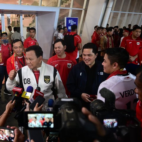 Prabowo Usai Nonton Timnas