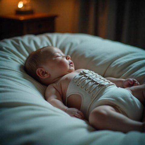 Ilustrasi Bayi Memakai Gurita