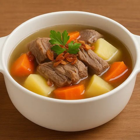 Ilustrasi Sop Daging Sapi