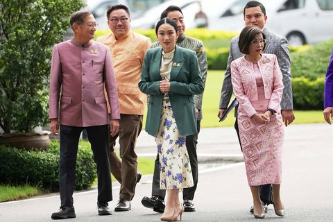 Perdana Menteri Thailand Paetongtarn Shinawatra di Gedung Pemerintah di Bangkok, Thailand, Selasa, (01/07/2025