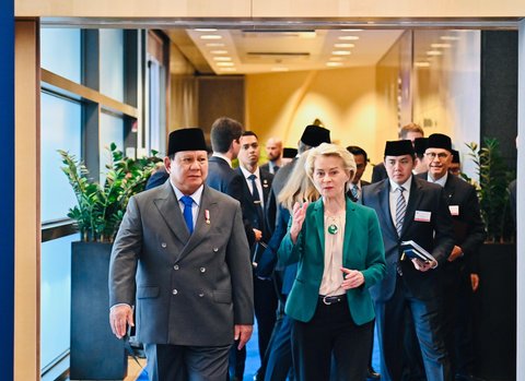 Prabowo Bertemu Presiden Komisi Eropa