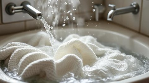 Cara Cuci Baju Hasil Thrifting agar Tak Tertular Penyakit Kulit Seperti&nbsp;Moluskum Kontagiosum. Foto dibuat oleh AI.