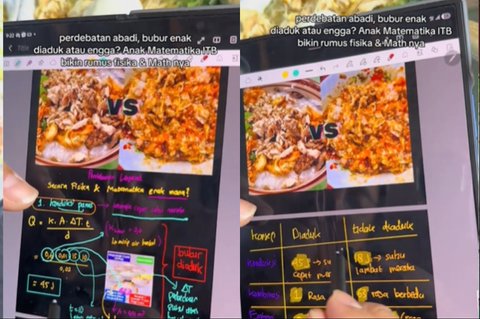 Alif Jebolan ITB Bongkar Rumus soal Bubur Enak Diaduk Atau Tidak Diaduk, Hasilnya Bikin Melongo
