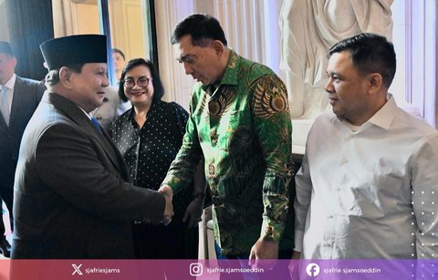 Muncul Pengusaha Haji Isam 'Crazy Rich Kalimantan' Temani Menhan Sambut Hangat Prabowo di Bastille Day Prancis