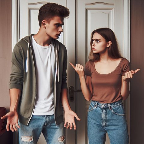 ilustrasi pasangan bertengkar