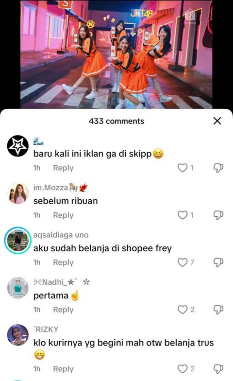 Komentar netizen.