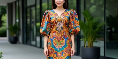Ilustrasi Tunik Batik