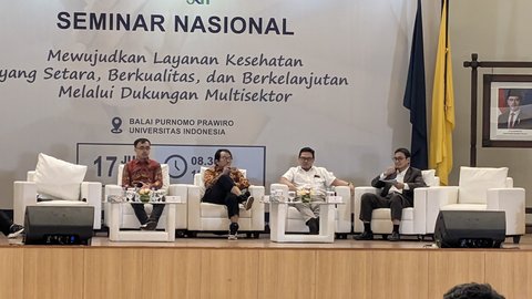 Direktur Utama BPJS Kesehatan, Ghufron Mukti dalam kegiatan Public Expose Jurnal JKN