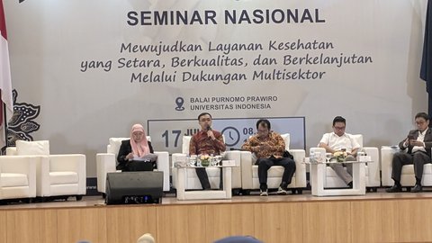 Direktur Utama BPJS Kesehatan, Ghufron Mukti dalam kegiatan Public Expose Jurnal JKN