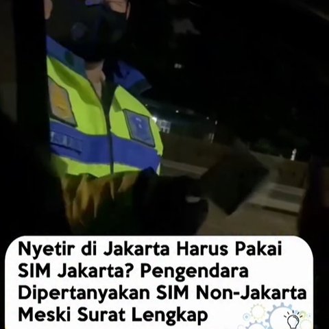 viral polisi pertanyakan sim non-jakarta ke pengendara