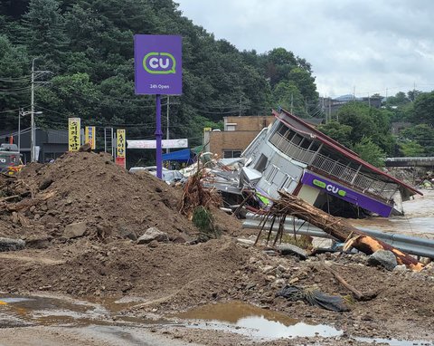 banjir di korea selatan