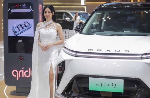 Salah satu stand di Gaikindo Indonesia International Auto Show (GIIAS) 2025 di ICE BSD, Tangerang, Rabu (23/07/2025).