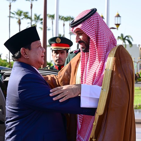 Presiden Prabowo bersama Pangeran Mohammed bin Salman bin Abdulaziz Al Saud