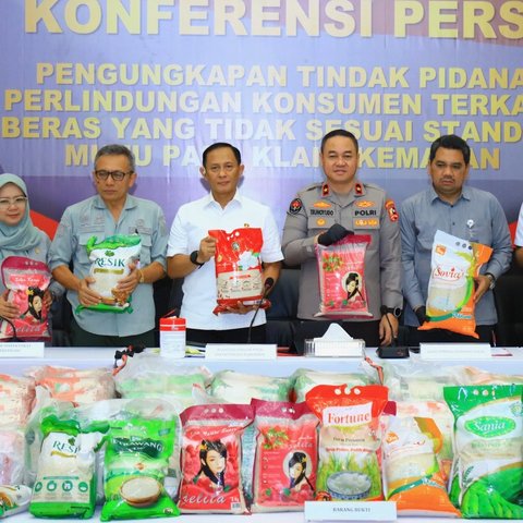 Satgas Pangan Polri Bongkar Skandal Beras Oplosan