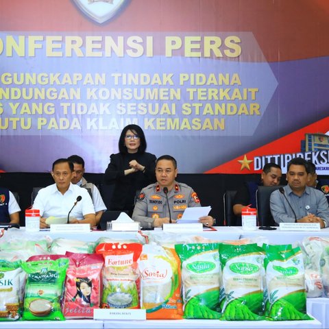 Satgas Pangan Polri Bongkar Skandal Beras Oplosan