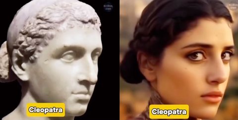 Begini Wajah Cleopatra hingga Firaun Direkayasa AI, Penampakannya Bikin Takjub