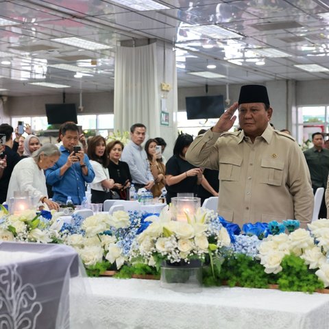 Badan Tegap, Hormat Terakhir Presiden Prabowo buat Kwik Kian Gie