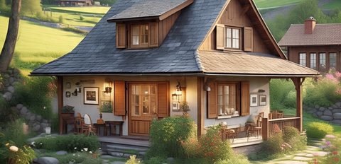 Ilustrasi Model Rumah Sederhana yang Indah