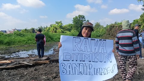 Demo Protes Proyek PT SAS Timbun Rawa, Warga Jambi Khawatir Banjir dan Polusi Udara
