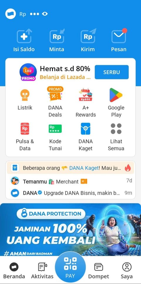 Aplikasi DANA.