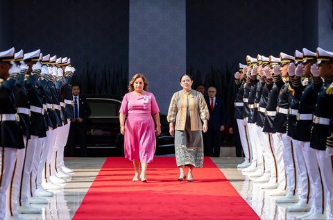 Ketua DPR RI Puan Maharani menerima kunjungan Presiden Republik Peru Dina Ercilia Boluarte Zegarra di Gedung DPR