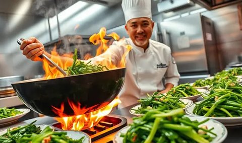 resep cah kangkung Ilustrasi dibuat AI